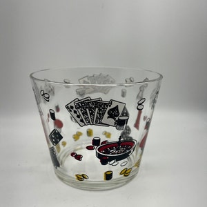 Vintage Hazel Atlas Poker dobbelstenen ijsemmer