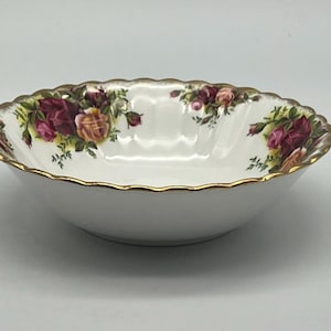 Vintage Royal Albert Old Country Roses Fine Bone China 6.25&quot; Cereal Bowl