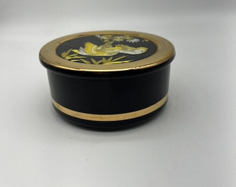 The Art of Chokin  Trinket Box with 24kt Gold trim
