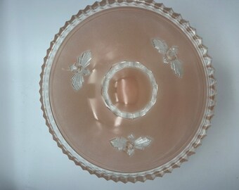 Suspension abat-jour vintage en verre