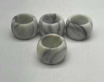 Servilleteros de mármol vintage - Juego de 4