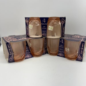 Verres vintage roses Arcoroc Rosaline - Lot de 12 !!!