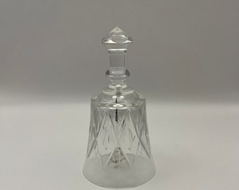 Vintage Crystal Hand Dinner Bell