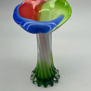 Vintage Jack in the Pulpit Art Glass Vase