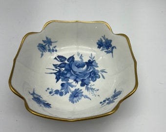Vintage  Porcelaine De France Hand Painted Trinket Dish / Bowl