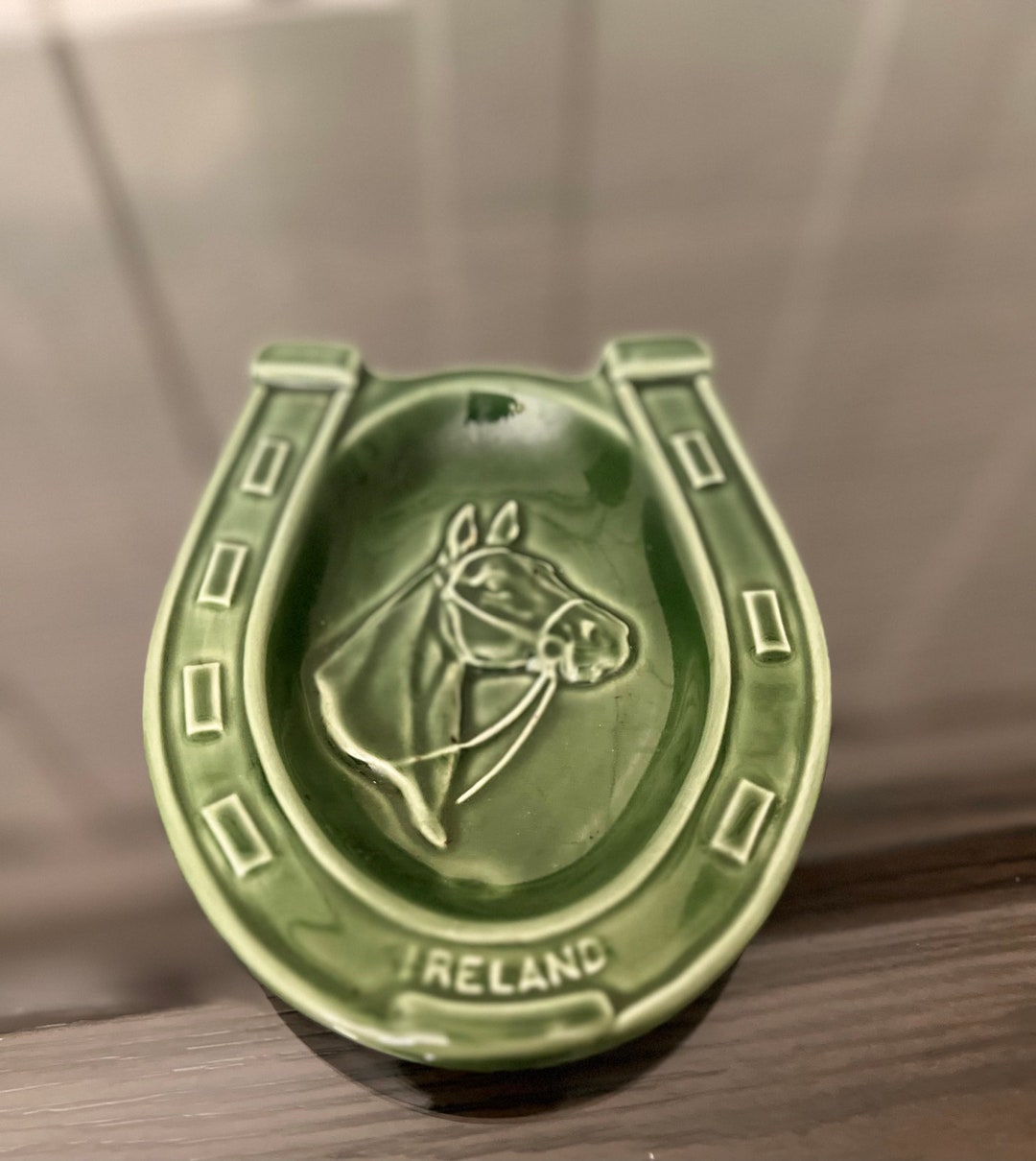 1950's Green Ireland Lucky Horse Shoe Etsy