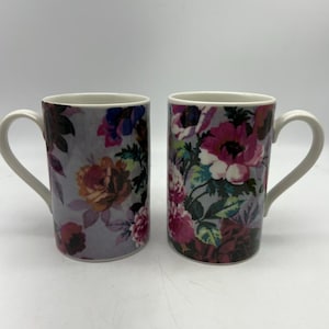 Vintage Dunoon Stoneware China Tea / Coffee Mug,- Set of 2