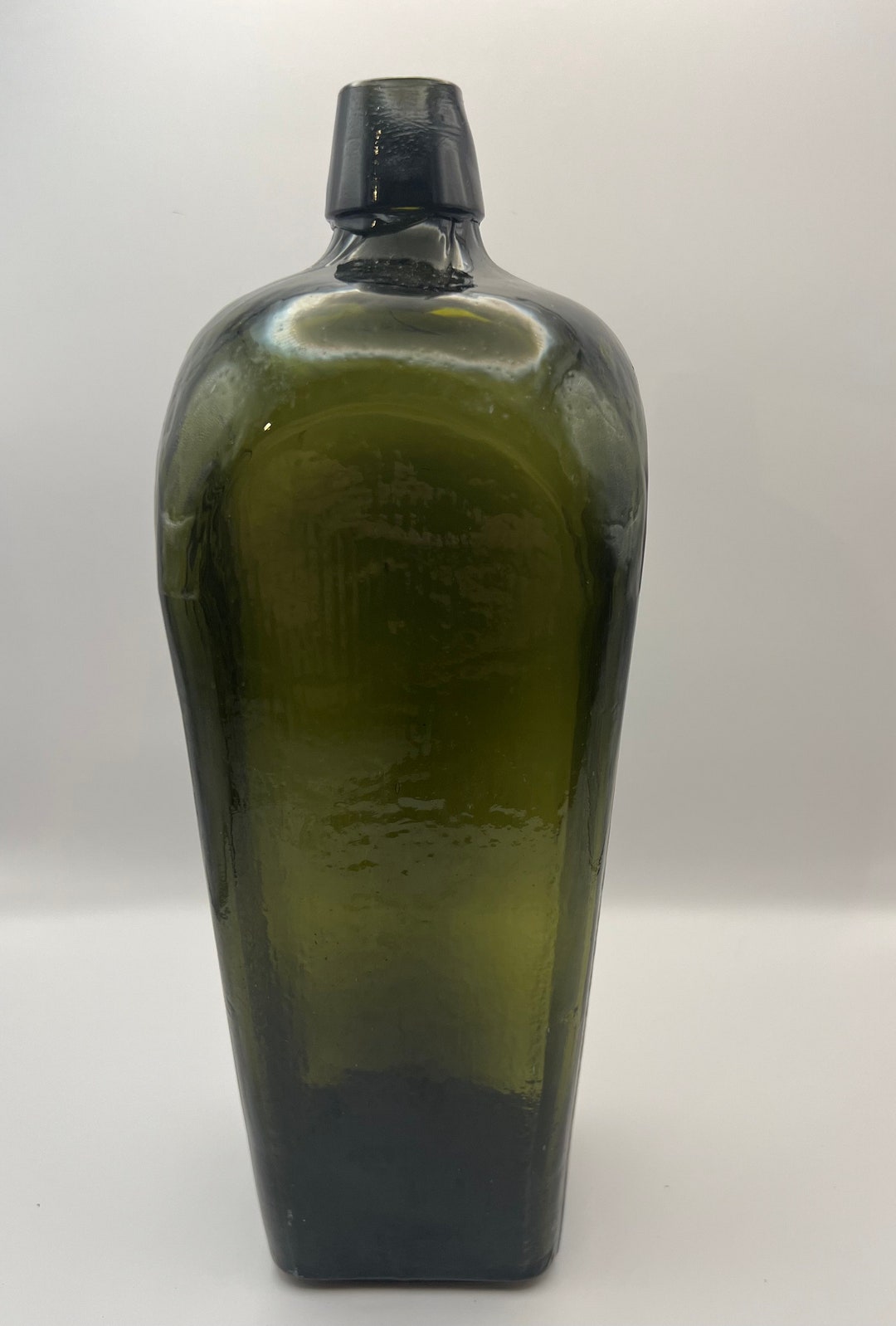 Antique Case GIN BOTTLE, Dark Olive A/k/a Black Glass Dutch C. 1870 Etsy
