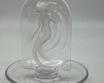 未使用 美品 ラリック ナンシー クリスタル ボウル トレイ トレー 灰皿 未使用 美品 ラリック ナンシー クリスタル ボウル トレイ トレー 灰皿