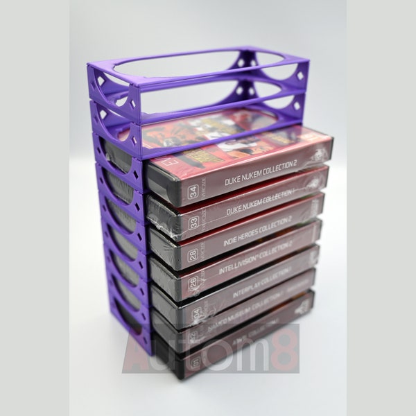 Evercade Game Cartridge Storage - 3D Printed Stackable Storage for Game Cartridges - For Gamers of All Ages