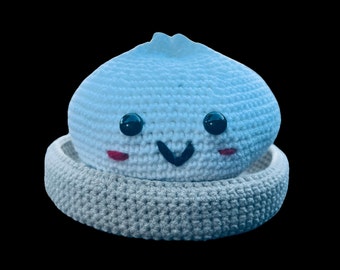 Custom Handmade Siopao Crochet Plushie Amigirumi - Regular or Mini Siopao Available!
