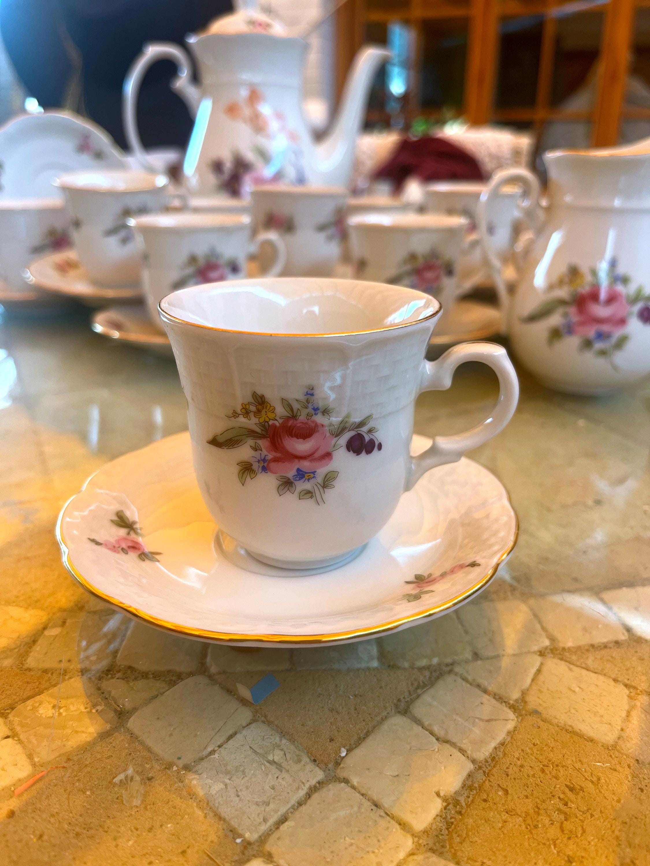Service à Café En Porcelaine De Bohème - Marque Thun - Occasion