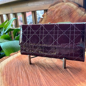 Monedero Vintage Lady Dior Burdeos