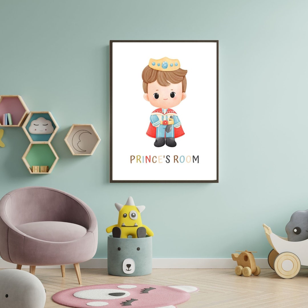 Prince's Room Wall Art Prince Wall Decor Boys Wall Art Etsy