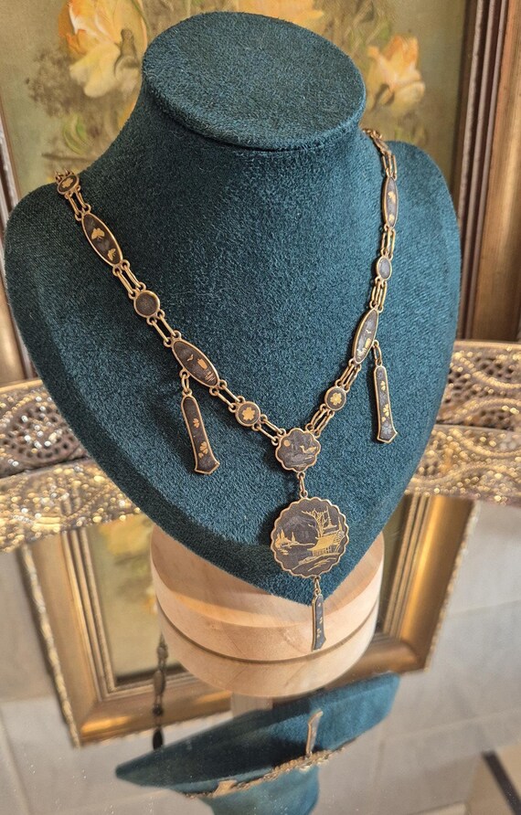 Vintage 1940s japan damascene - Gem