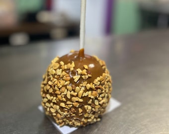 Hand Dipped Caramel Apple w/ Nuts