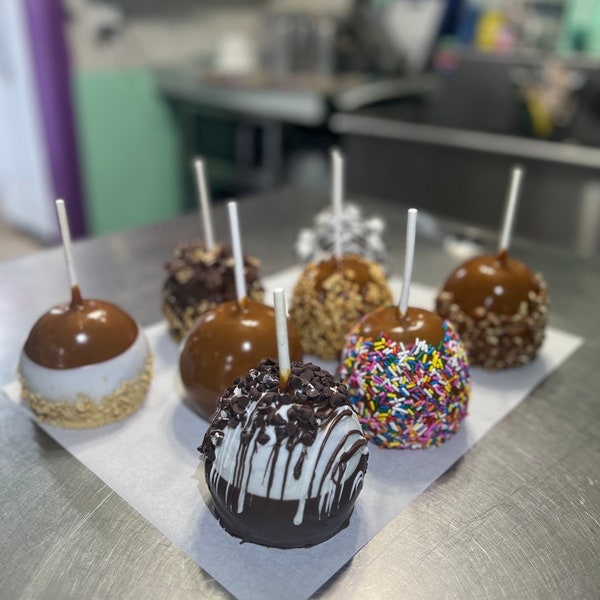 Hand-Dipped Caramel Apples- Variety Option Pack 3, 6, or 12 Apples