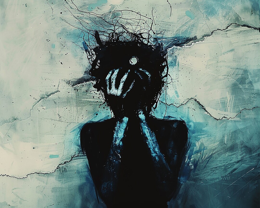 Evoke Emotions With Abstract Blue Art: Instant Digital Download, Modern ...