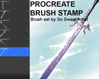 So Sweet - Sword Brush Stamp
