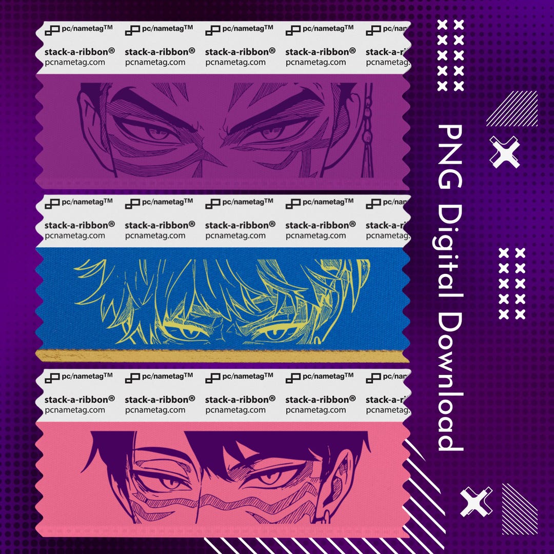 The Eyes of the Saja Boys – Digital PNG Download | Badge Ribbons Anime ...