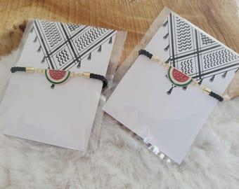 Bracelet Palestine, Palestine, Filistin, Palestine Jewelry, Watermelon, Melon Gaza
