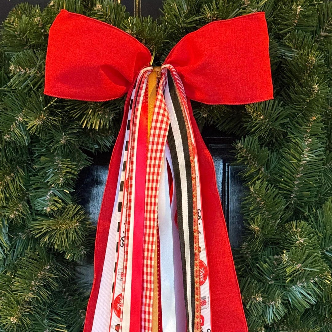 Everyday Ribbon Set: Coca Cola Red White and Black - Etsy