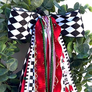 Holiday Ribbon Set: Nutcracker Harlequin in Green and Red