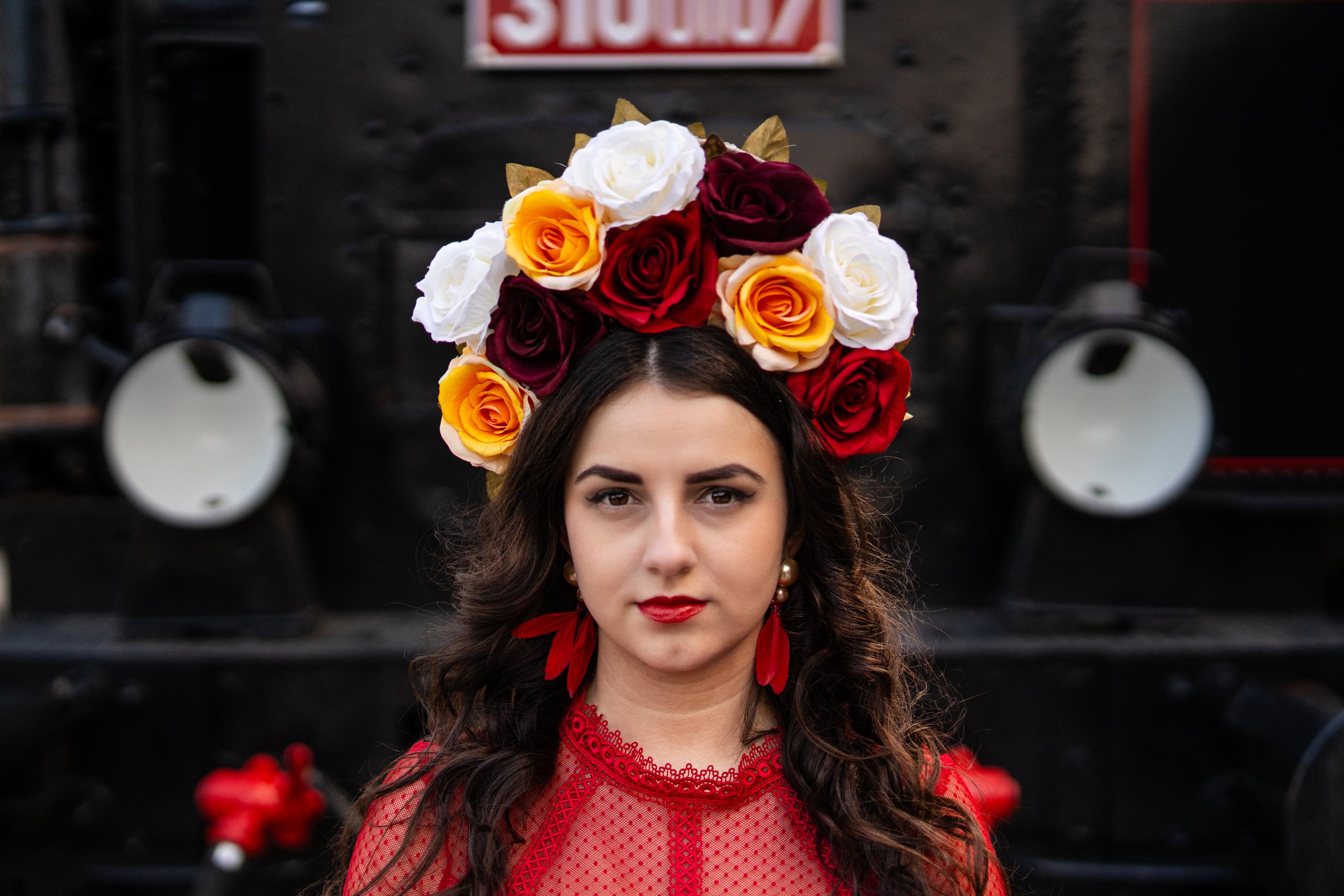 Floral Festival Headband Handmade Rose Crown Costume Accessory Elegant Boho Amazon.com : Bencailor 3 Pcs Flower Crowns Women Boho Flower  main image 3