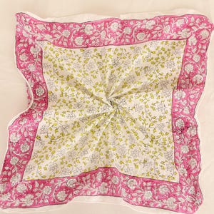 Organic Cotton Bandana Bandana Scarf, Paisley Design Scarf, Vibrant Color, High-Quality, Winter Scarf, Unique Design Block Print Bandana