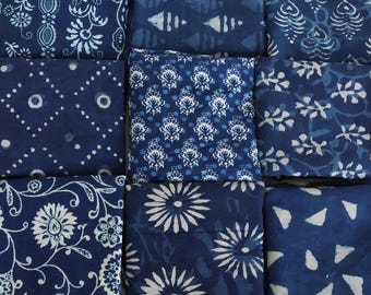 100 Pcs Assorted Fat Quarter Bundle 100% Cotton / Fabric Remnant/ Assorted Mixed Fabric / Vintage Scrap Bundle/ Boho Scrap/ Fabric Grab Bag