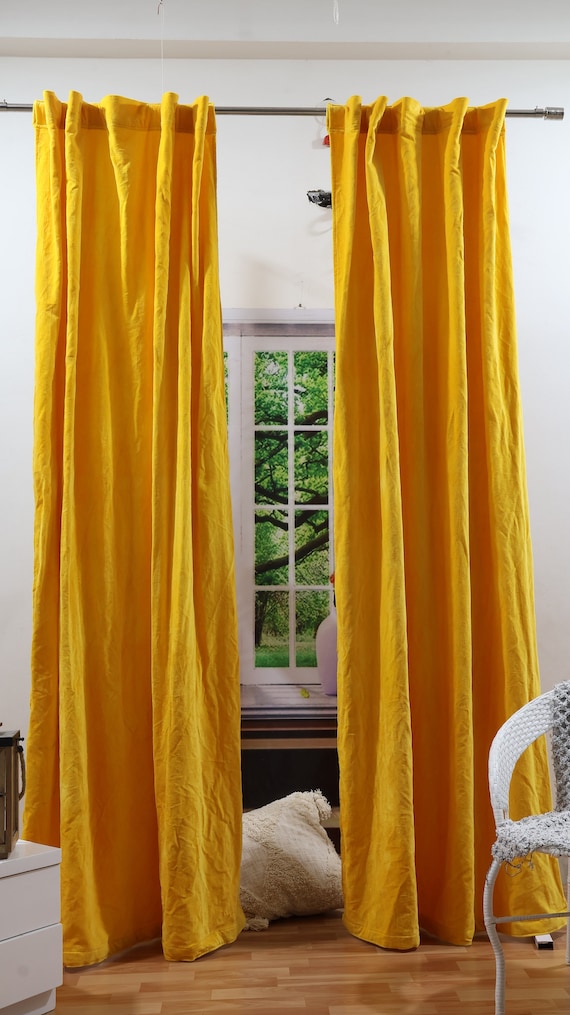 10 Color Yellow Mustard Velvet Blackout Curtains Long Velvet Curtain Drape Treatment Living Room Bedroom Door Velvet Curtains Window Curtain
