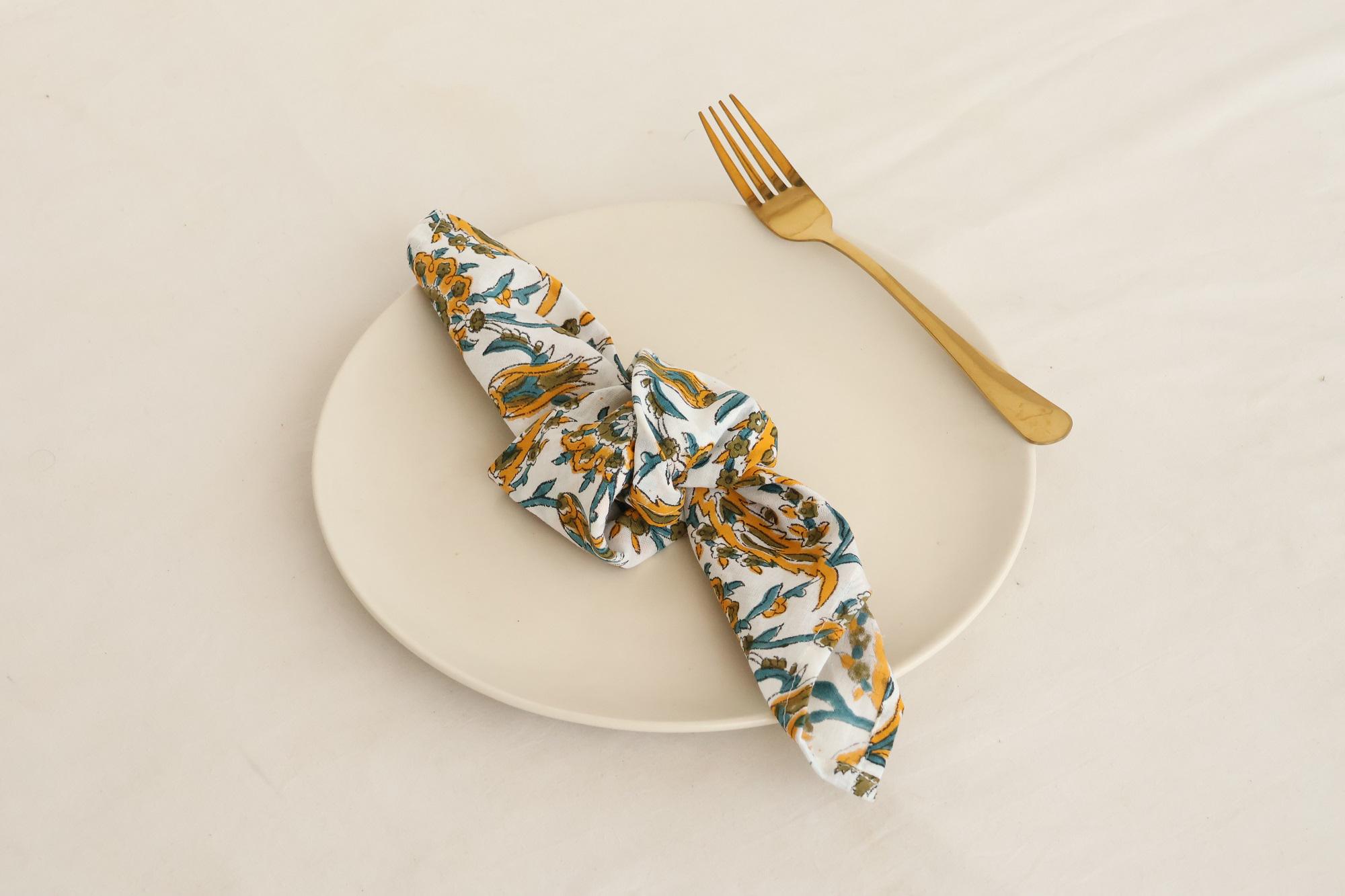French Toile (Poly Print) Table Linen in Willow Green - Urquid Linen