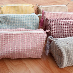 Toiletry Bags/ Makeup Bag/ Cosmetic Bag/ Travel Pouch CaseToiletry Organizer Zipper Closure  Makeup bag, Pouch bag,toiletry bag, terrycloth,