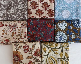 100 Pcs Assorted Fat Quarter Bundle 100% Cotton / Fabric Remnant/ Assorted Mixed Fabric / Vintage Scrap Bundle/ Boho Scrap/ Fabric Grab Bag