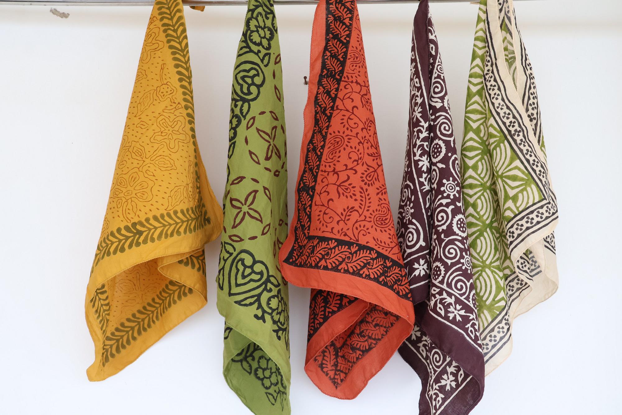 Bulk Cotton Bandana Lot Assorted Color Prints Multipack Head Wraps