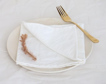 100 Pcs Supper White Softened Cotton Napkins,Cotton Napkins for Wedding Party Napkins Pure Soft Kitchen Napkin Pure Cotton Cloth Napkins