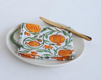 100 Pcs Wholesale Cloth Napkin Printed Napkin Cotton Napkins Hand Block Wedding Napkin Eco/Earth Friendly Reusable Napkins Table Napkins