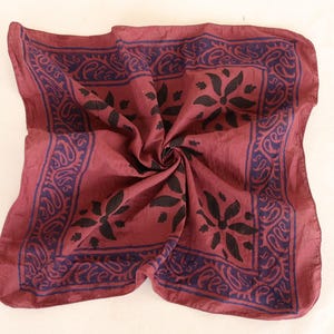Black Cotton Bandana Bandana Scarf, Paisley Design Scarf, Vibrant Color, High-Quality, Winter Scarf, Unique Design Block Print Bandana