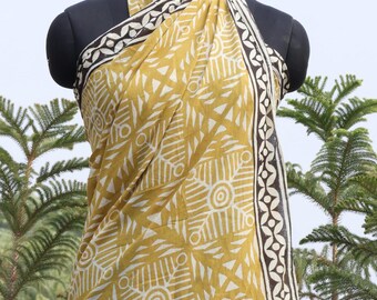 50 Design Cotton Sarong Beach wrap cotton sarong beach pareo sarong,boho sarong women,Indian Hand Block Print Beach Yellow Printed Sarongs