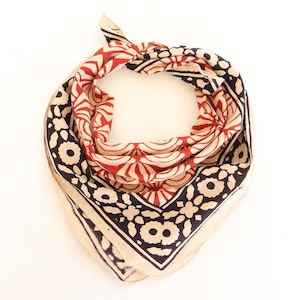 Cotton bandana, square Cotton scarf, men women bandana, brown Cotton neckerchief, square Cotton kerchief, western dog bandana