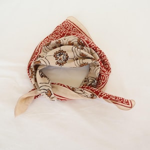 Bandana, Block Printed Bandana, Hand Scarf, Neckerchief, Cotton Neck Scarf, Women Scarf, Fashion Bandana, Soft Cotton Bandana, Gift For Her