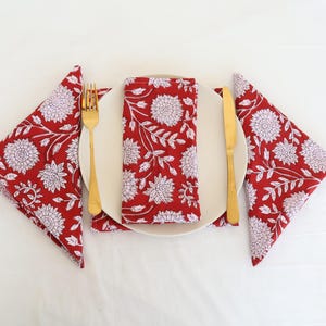 100% Cotton Napkins 100 Pcs Hand Block Printed Napkin Eco/Earth Friendly Reusable Napkins Reusable Table Cloth Boho Wholesale Lot Of Napkins