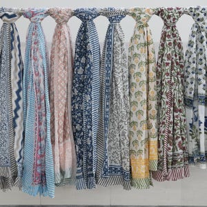 20 Color Block Print Sarong, Sarong Beach Wrap, Cotton Sarong, cotton scarves, Cotton Sarong, Bagru Print, Pareo,Summer Beach  Jaipur print