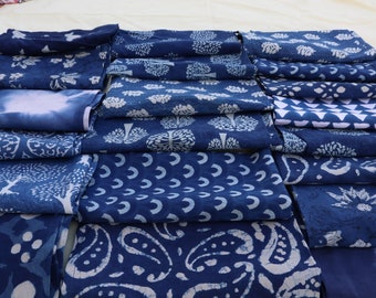 200 Pack Indigo Blue Napkins, Dinner Kitchen napkins, 100% Cotton Wedding Party Napkins Set Boho Style Reusable Table Cloth Wedding Napkins