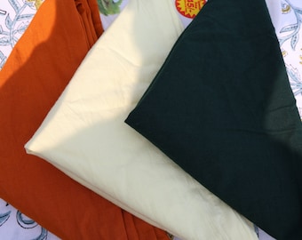 3 Color 100 Pack Napkin, Cotton napkins, Handmade Napkin, Washable Napkins, Party Napkins, Party Napkins, Christmas napkins All size Napkins
