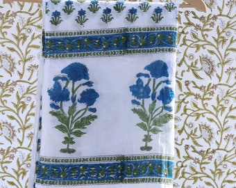 Buy 1 Get 1 Free Pack of Two Hand Block Printed Cotton Sarong, Beach Wrap Pareo, Long Scarf, Large Sarong, Cover up,  Scarf, Beach Sarong,
