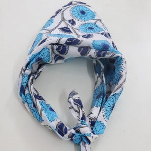 Cotton Bandana, Block print scarf Block print bandana shibori scarf Block print handkerchief bandana scarf handmade hand block print bandana