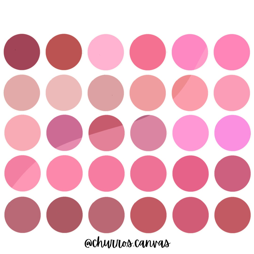 February Procreate Color Palette Valentines Day Palette - Etsy