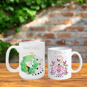 Zodiac Sign Mug | Customized Zodiac Mug | Astrology Cup | Personalized Zodiac Sign Mug| Horoscope Mug | Birthday Zodiac Cup | Astrology Gift