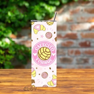 Cafecito Y Chisme Tumbler | Conchas Travel Cup | Latina Tumbler | Gift For Her